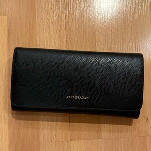 Vera Bradley Black and navy Leather Wallet